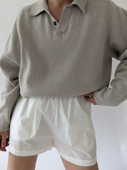 90s Oat Cotton Henley