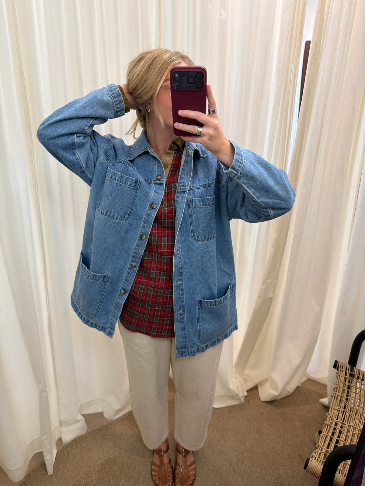 Vintage Denim Chore Jacket