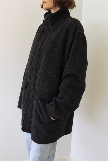 Vintage Ash Alpaca & Wool Coat