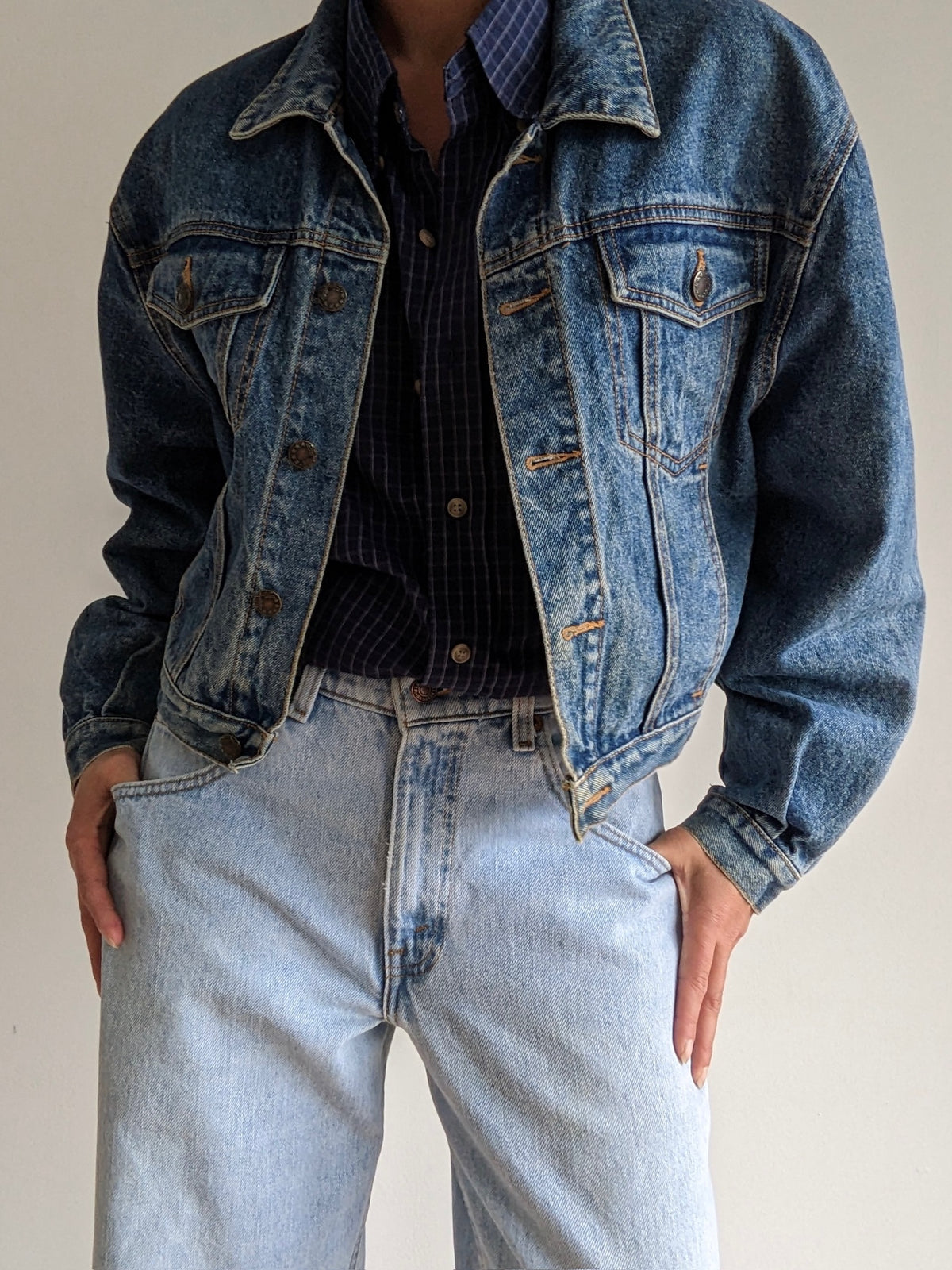 90s Gap Cropped Denim Jacket