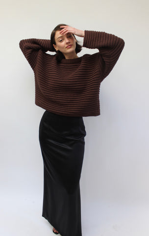 Na Nin Romy Cotton First Edition Sweater / Available in Cocoa