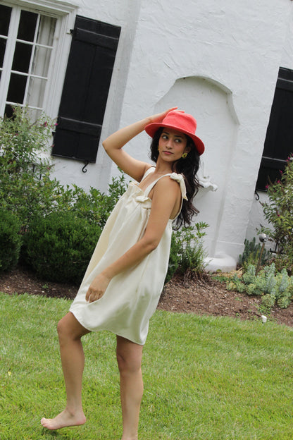 Toni Woven Silk Baby Doll Dress