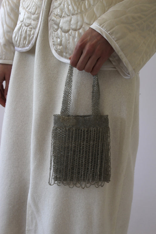 Stunning Vintage Petite Beaded Mesh Purse