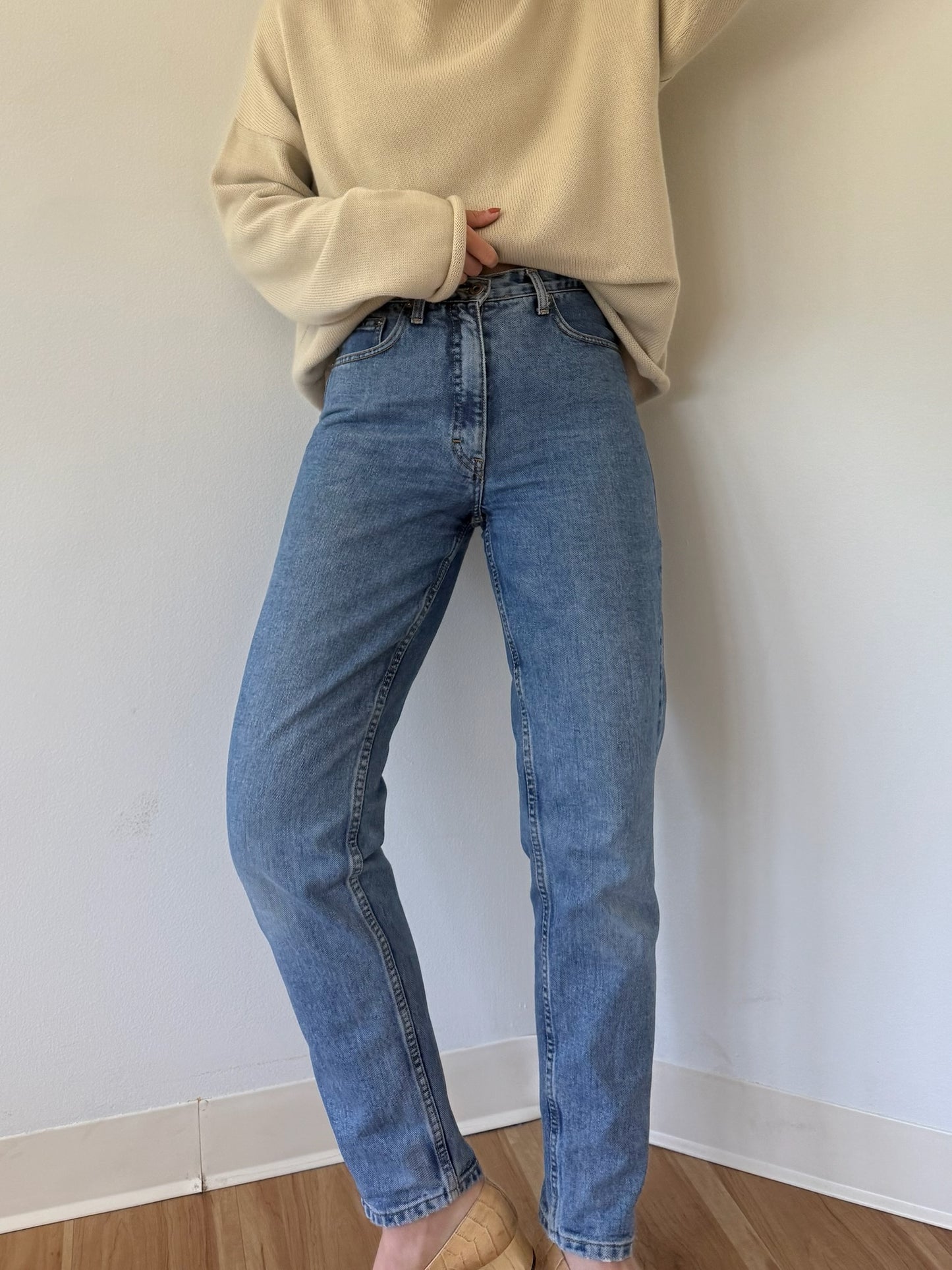 90s High Rise Blue Denim