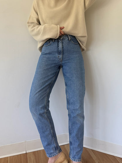 90s High Rise Blue Denim