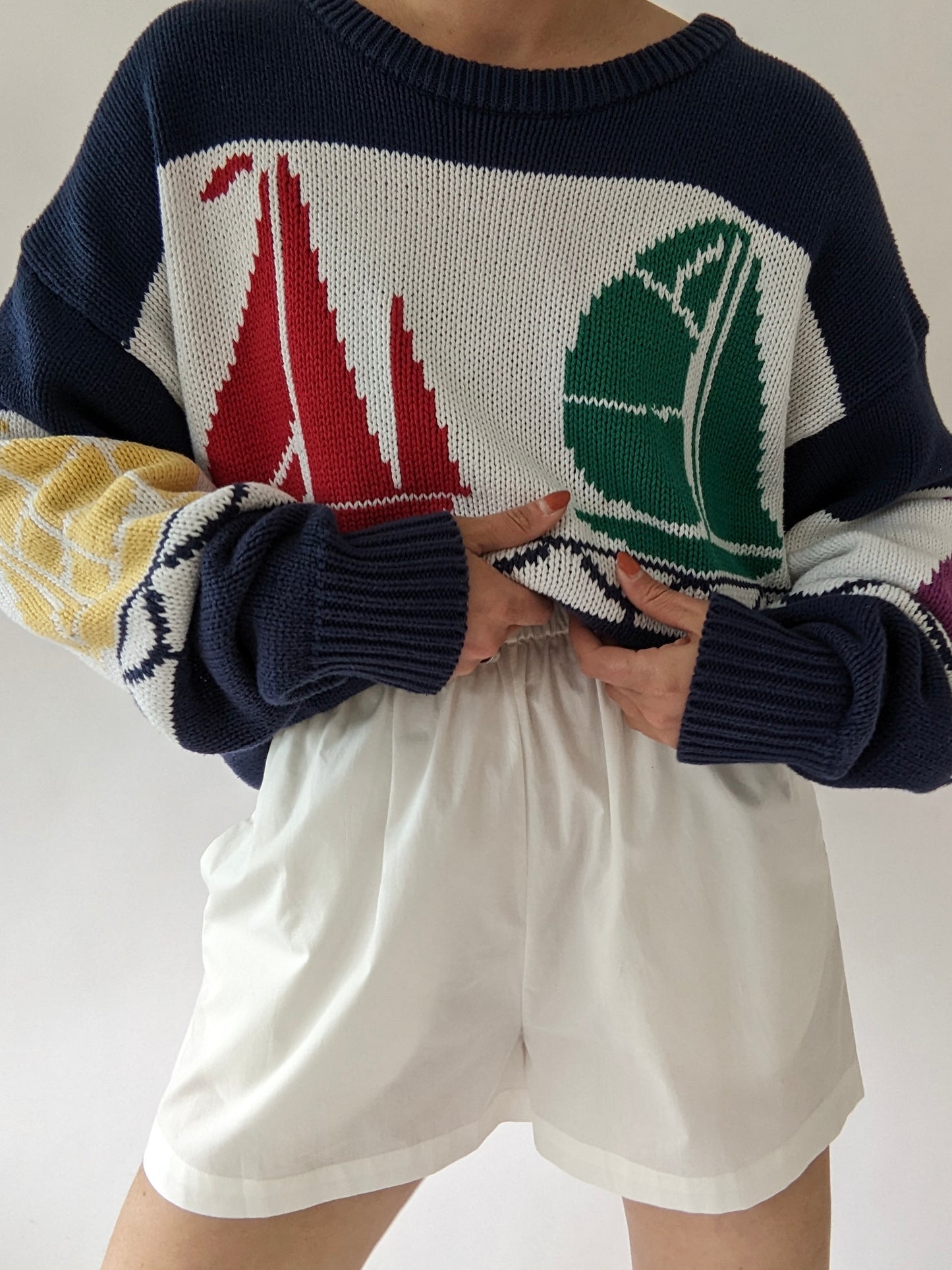 Amazing Vintage Sailing Cotton Sweater
