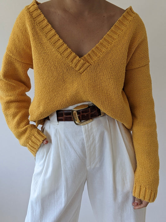 Vintage Mango V-Neck Sweater