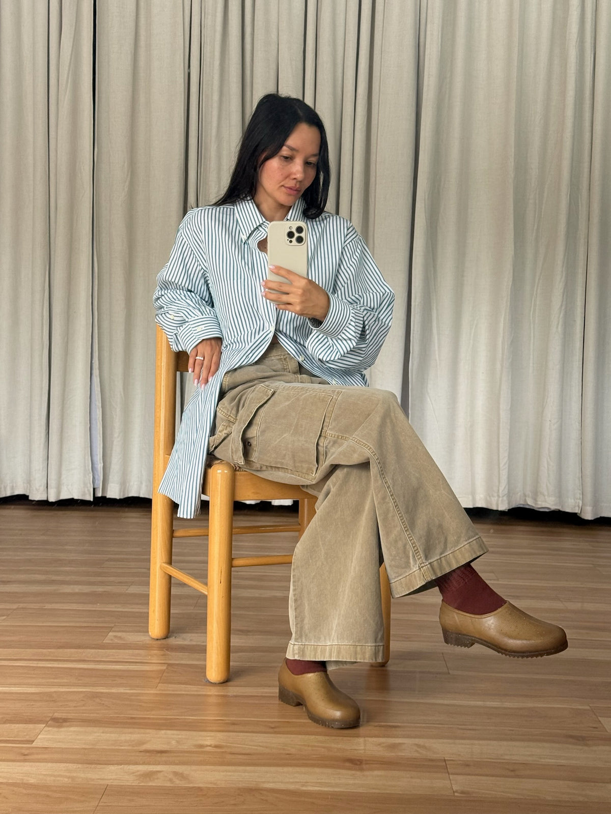 Vinage Ocean Striped Cotton Shirt