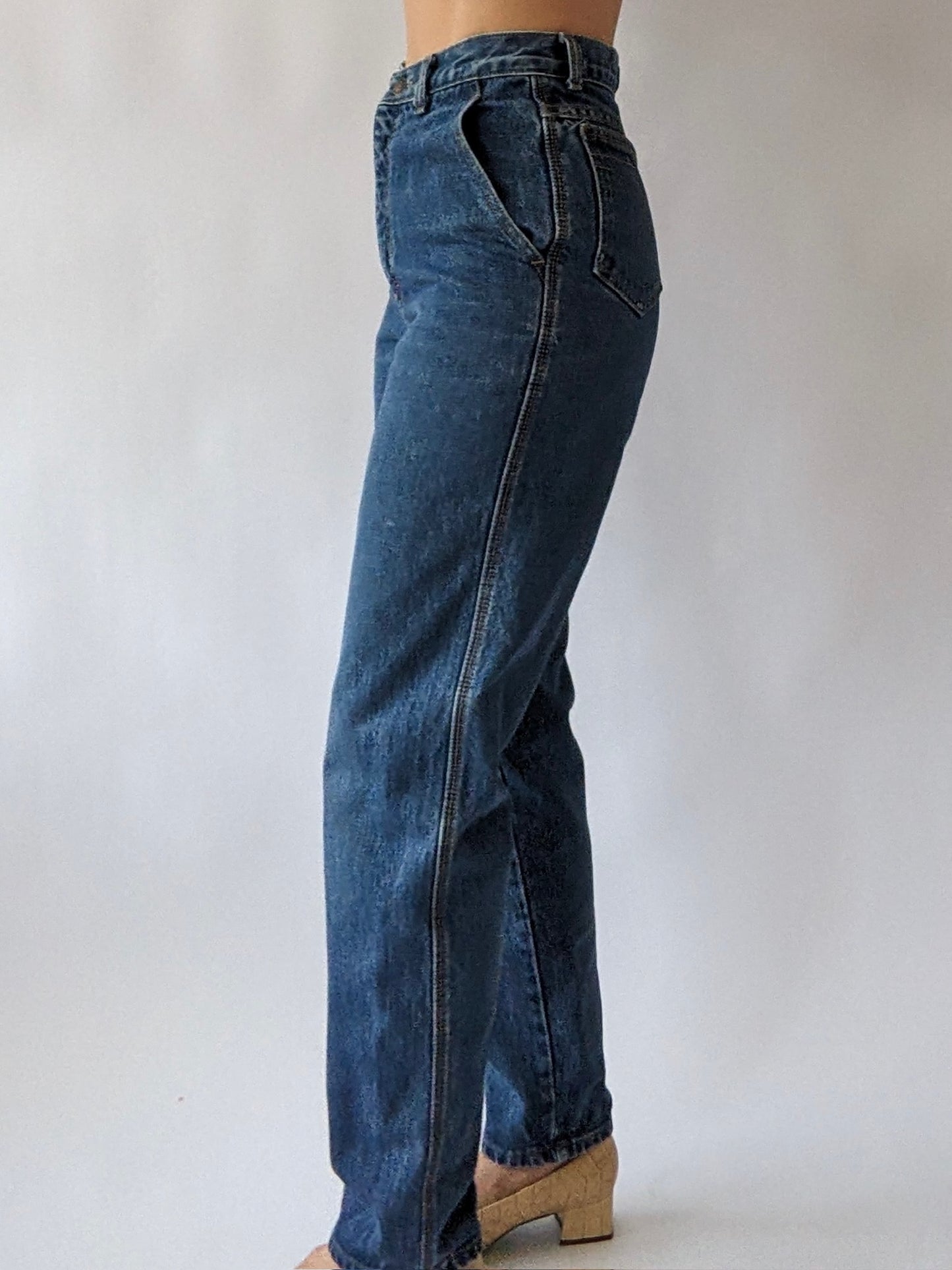 1970s Vintage Calvin Klein Dark Wash Denim