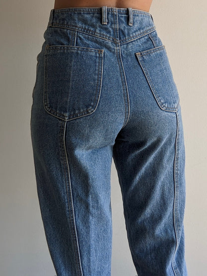 90s Cropped Blue Denim