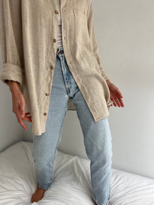 Perfectly Distressed Vintage Light Wash Levi 550s