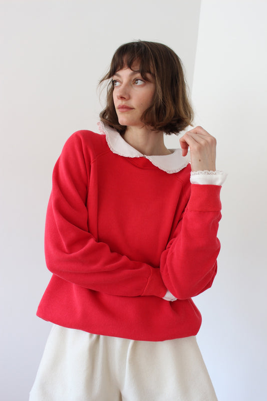 Reworked Vintage Collared Crewneck