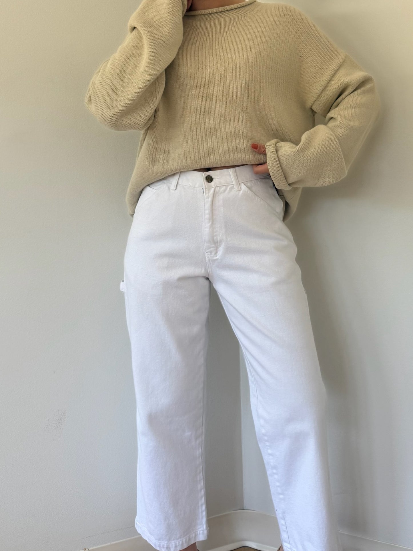 Vintage Eggshell Carpenter Denim