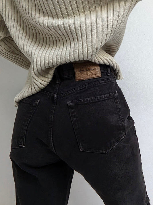 Vintage Faded Black Calvin Klein Denim