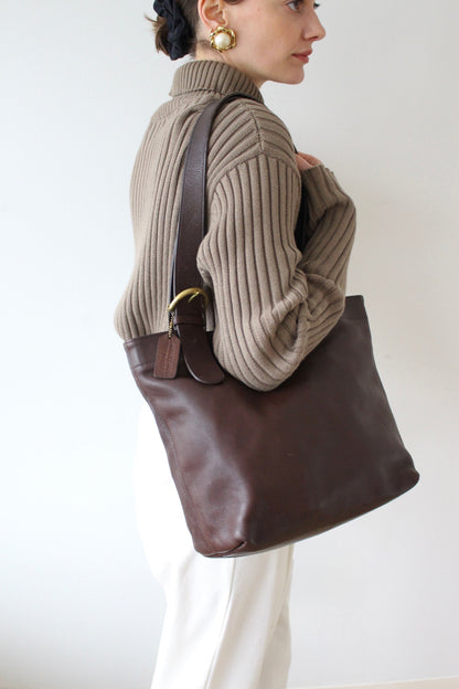 Favorite Vintage Coach Mahogany Leather Tote Bag