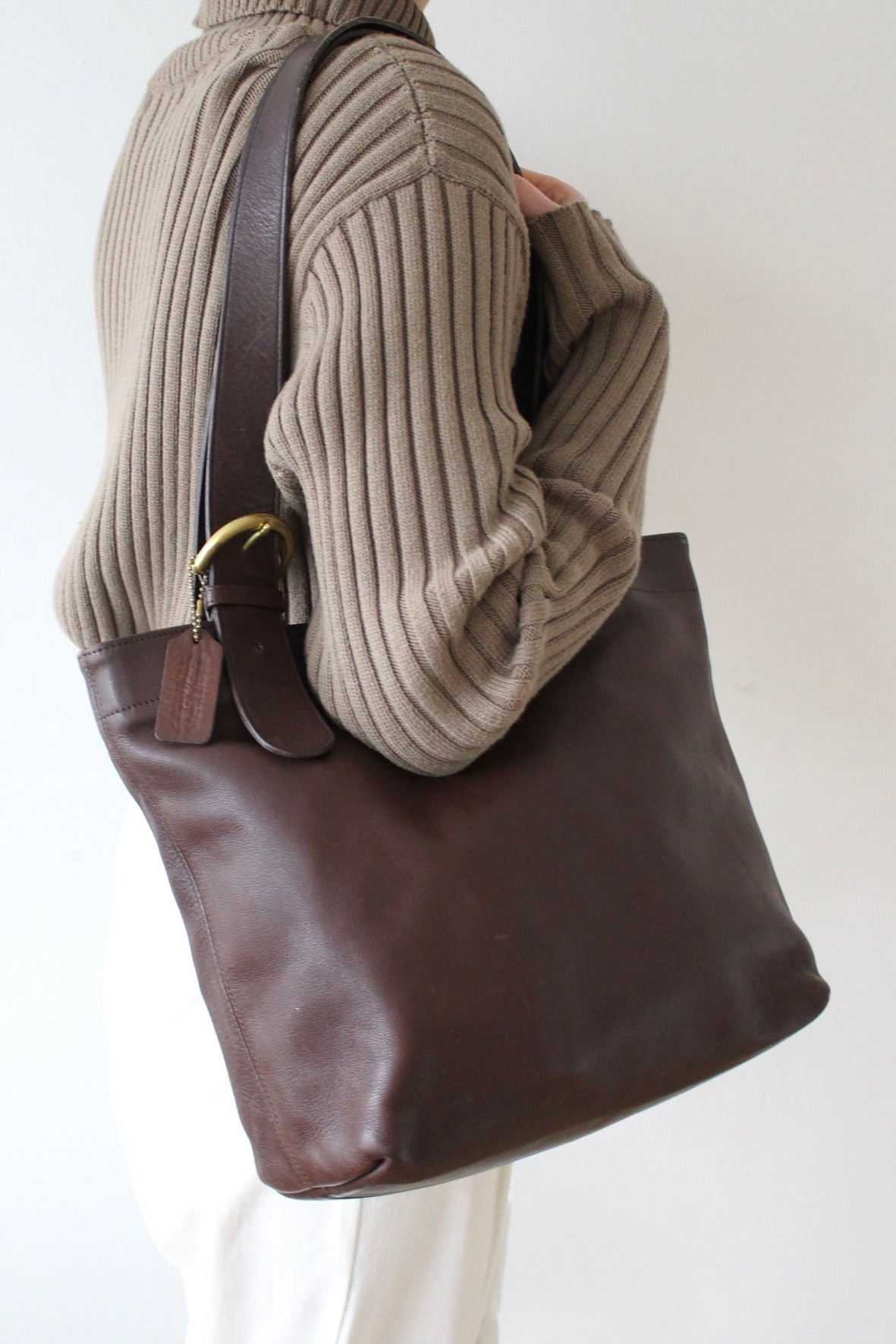 Favorite Vintage Coach Mahogany Leather Tote Bag