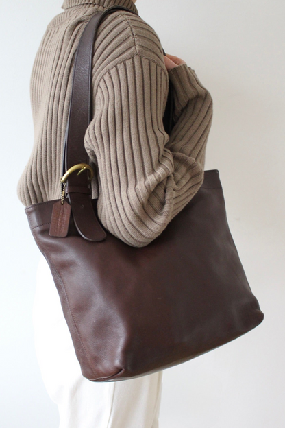Favorite Vintage Coach Mahogany Leather Tote Bag