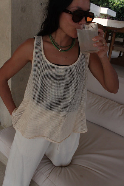 Marni Netted Cotton Tank