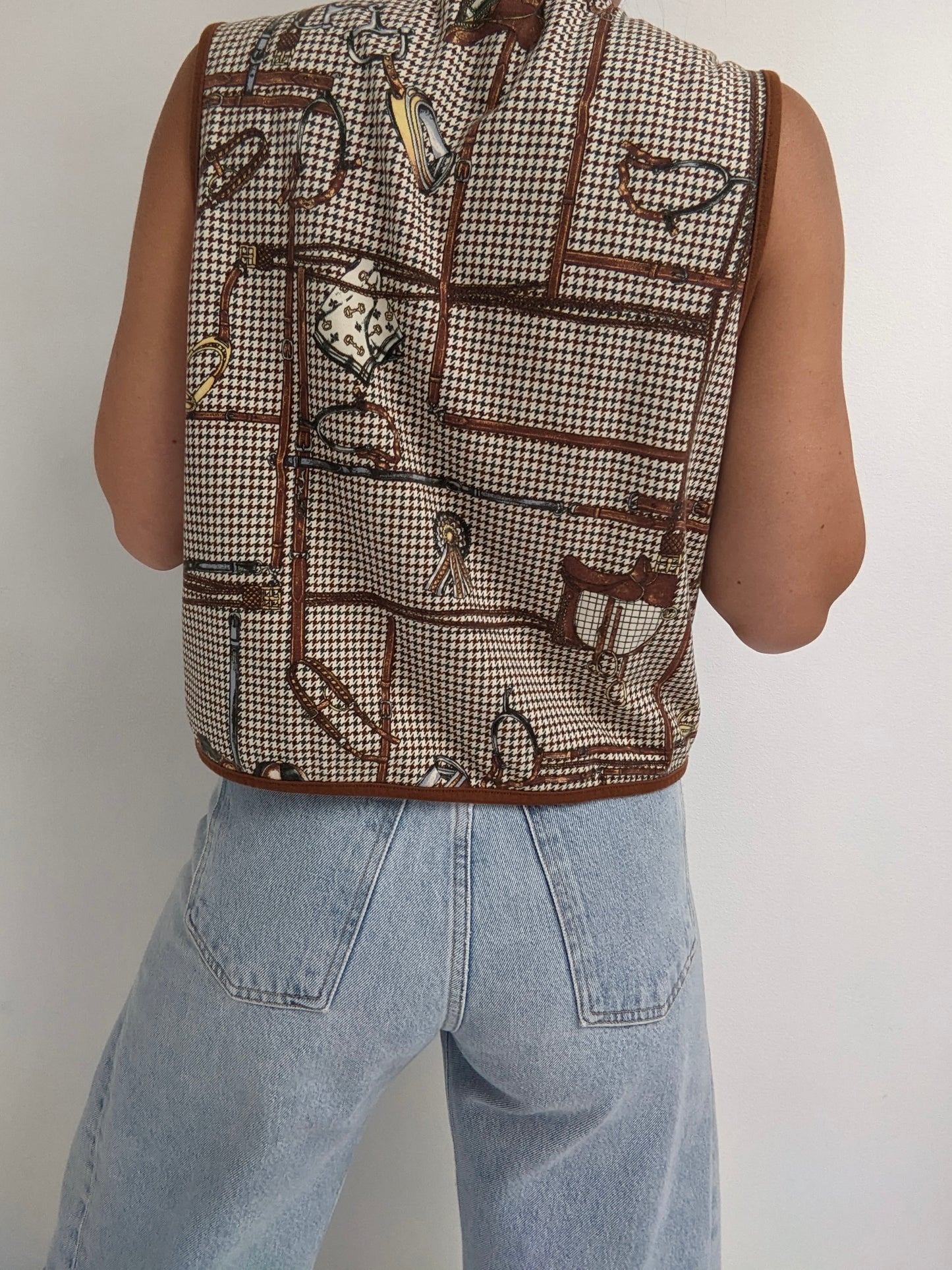 Vintage Quilted Equestrian Vest