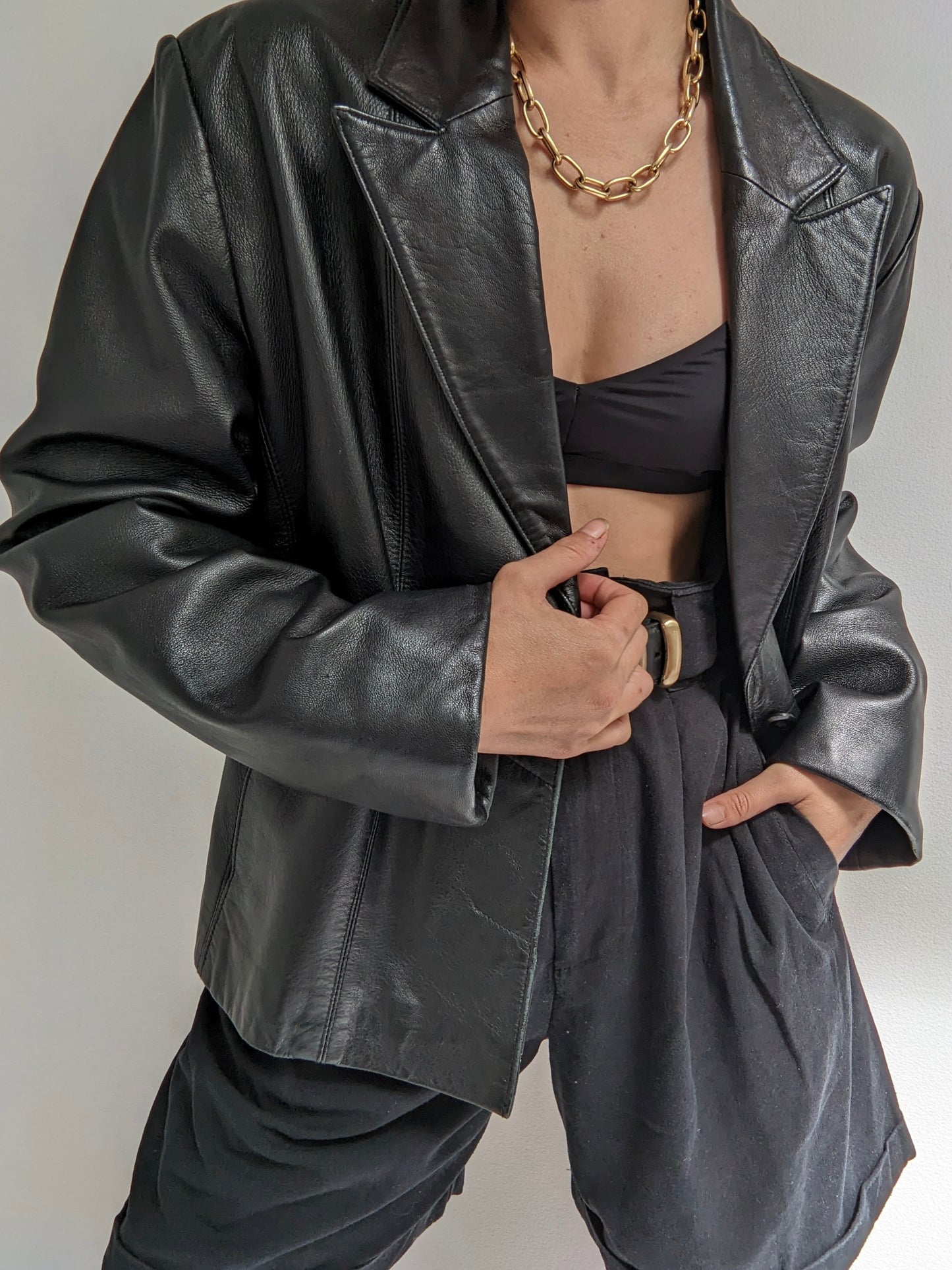 Favorite Vintage Black Leather Jacket