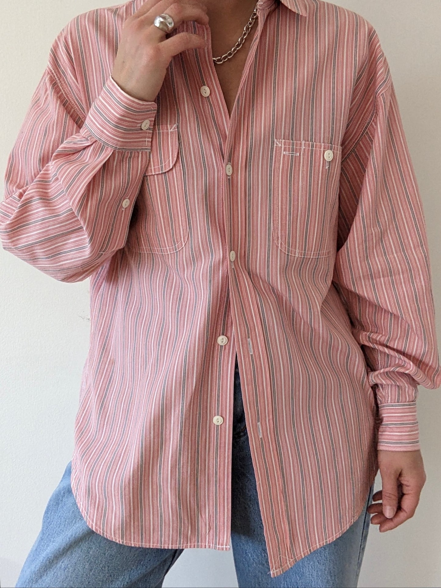 Vintage Ralph Lauren Striped Cotton Shirt