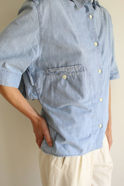 Rare Vintage Byblos Chambray Button Up