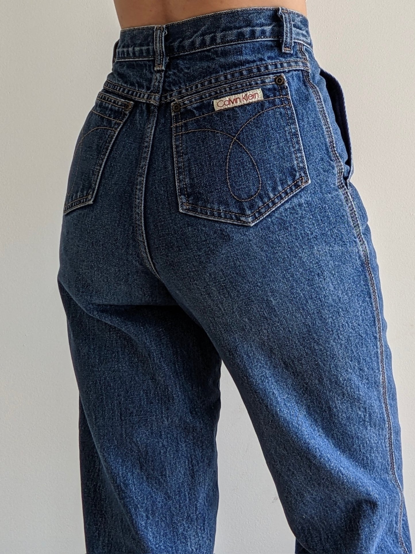 1970s Vintage Calvin Klein Dark Wash Denim