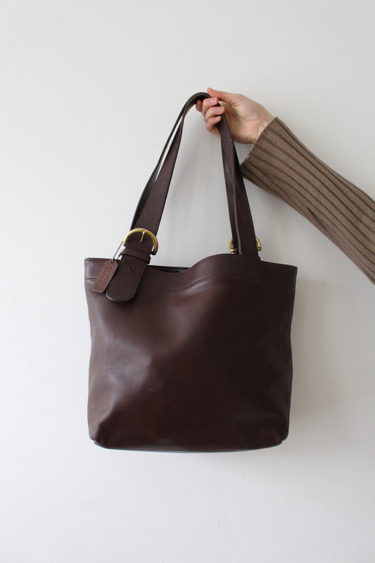 Favorite Vintage Coach Mahogany Leather Tote Bag