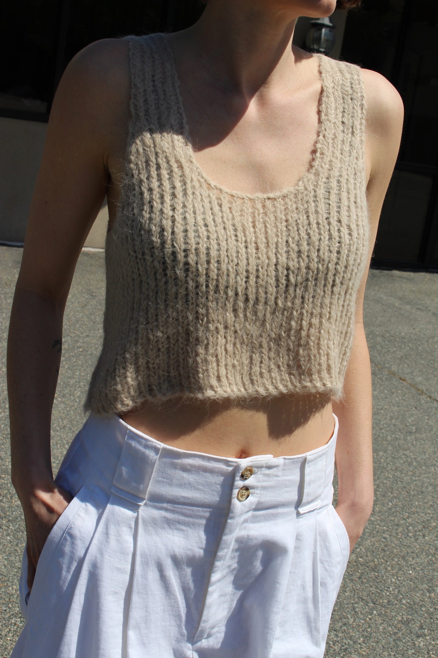 Super Crop Sweater Tank