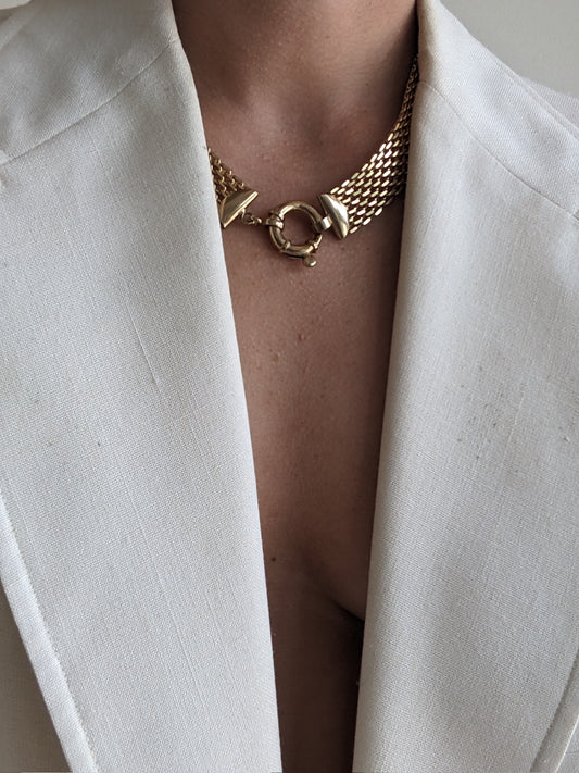 Vintage Gold Mesh Collar