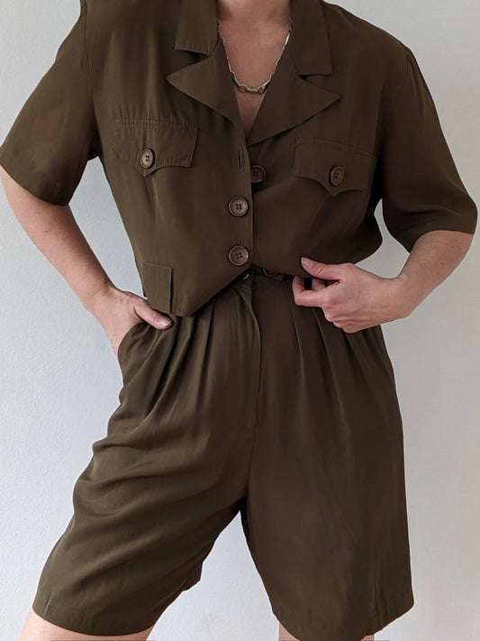 Favorite Vintage Moss Short Set