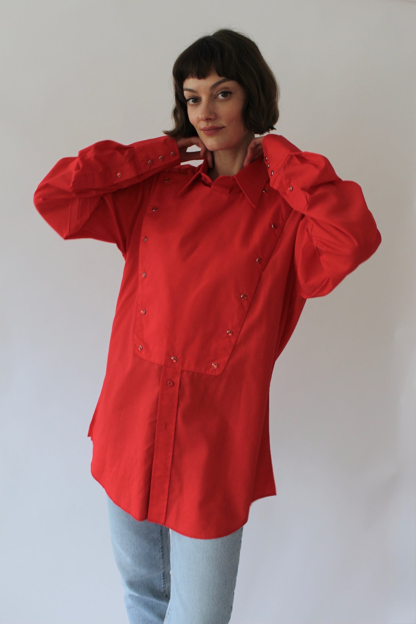 Vintage Tart Western Snap Bib Shirt