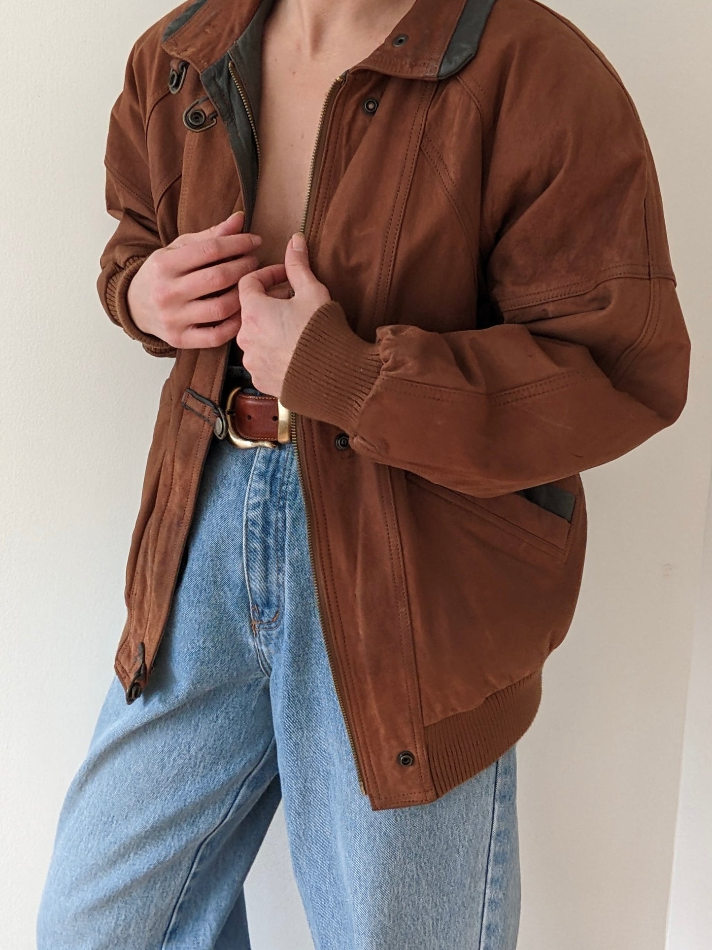 Favorite Vintage Two-Toned Leather Bomber