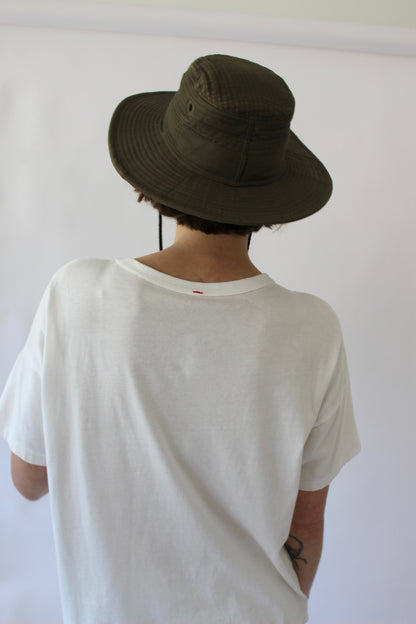 Vintage Ribbed Cotton Canvas Hat
