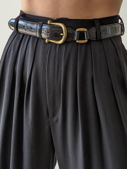 Vintage Segmented Italian Leather Belt