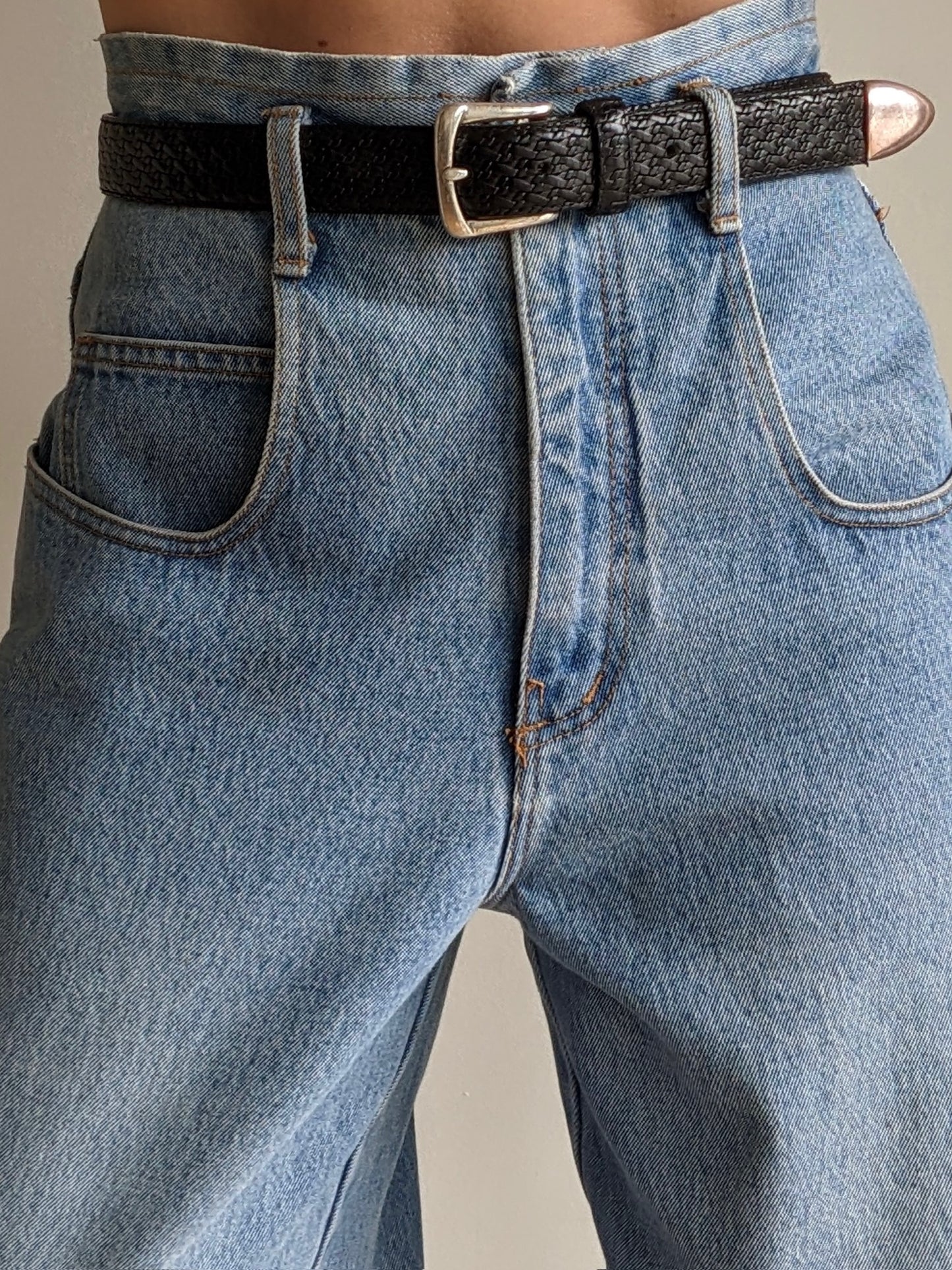 Vintage Ink Woven Leather Belt