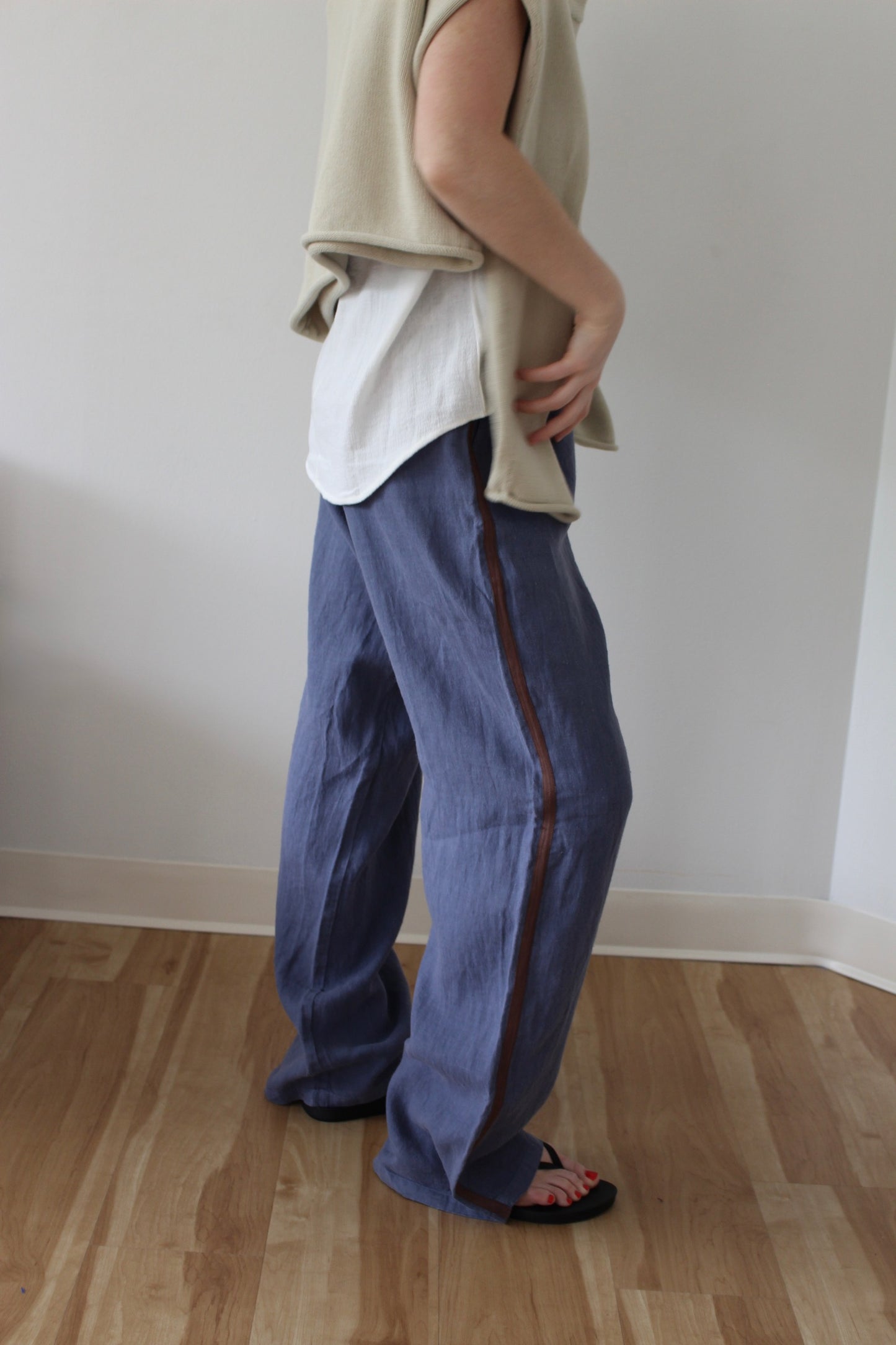 Linen Track Pants