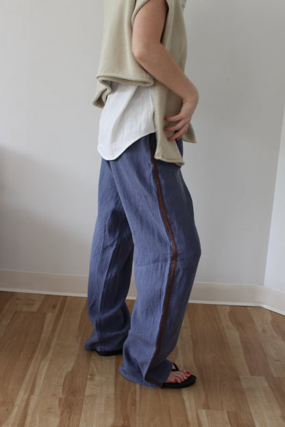 Linen Track Pants