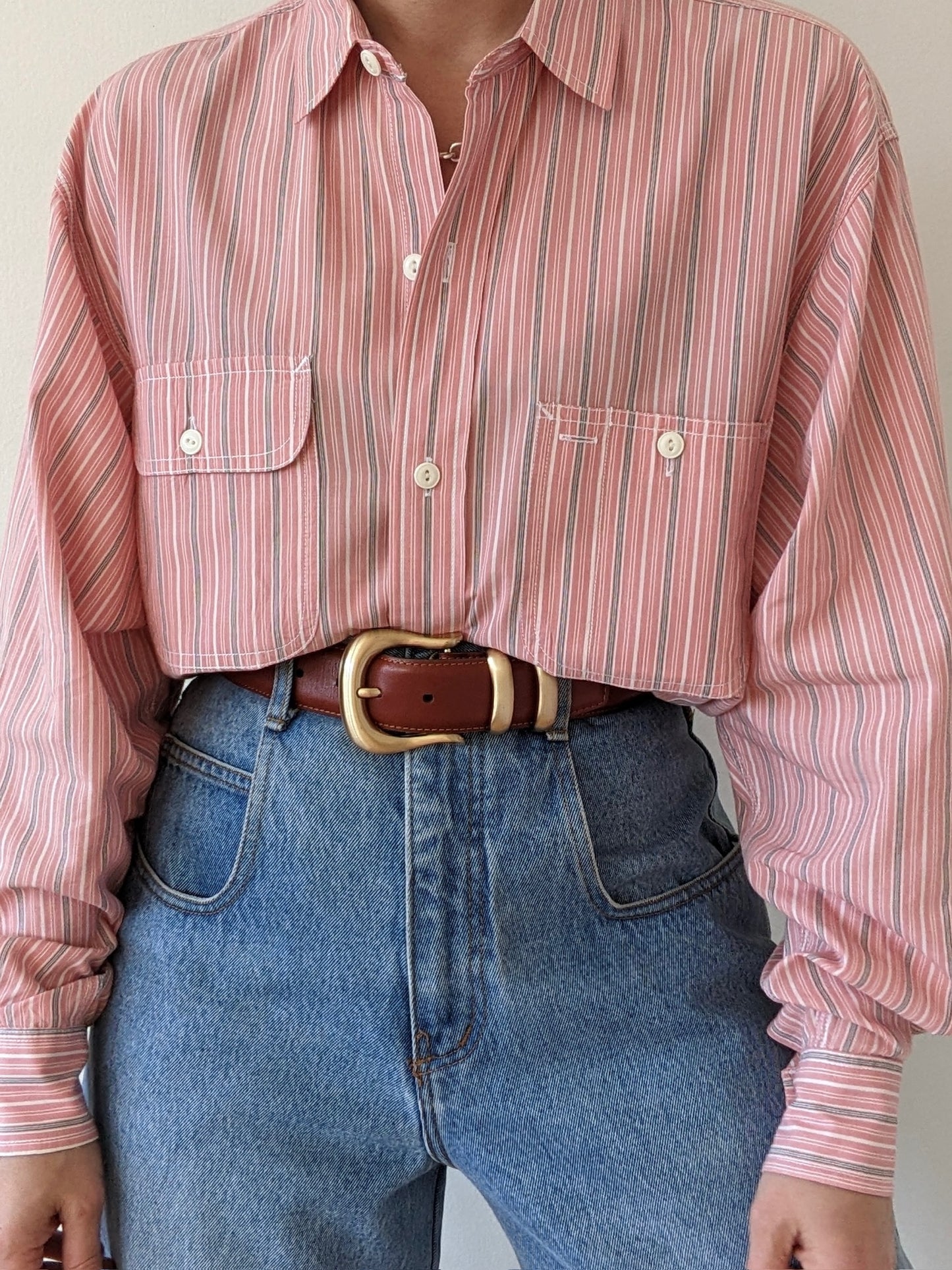 Vintage Ralph Lauren Striped Cotton Shirt