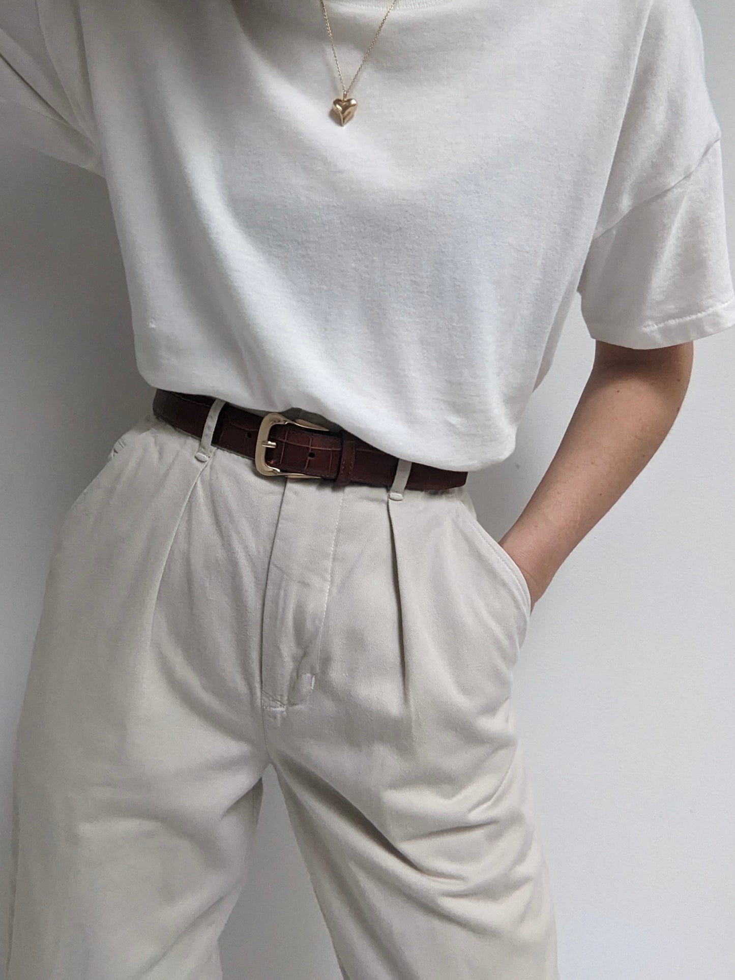 Vintage Calvin Klein Pleated Khaki Pants