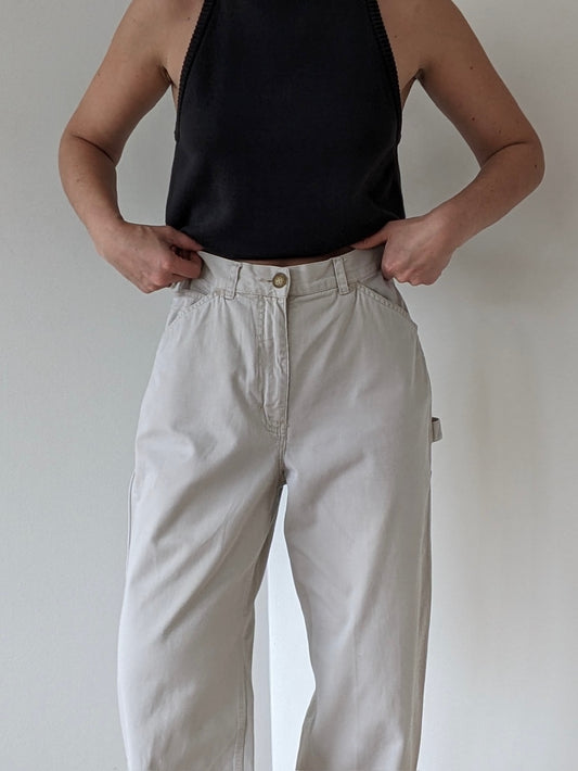 90s Khaki Cotton Carpenter Pant