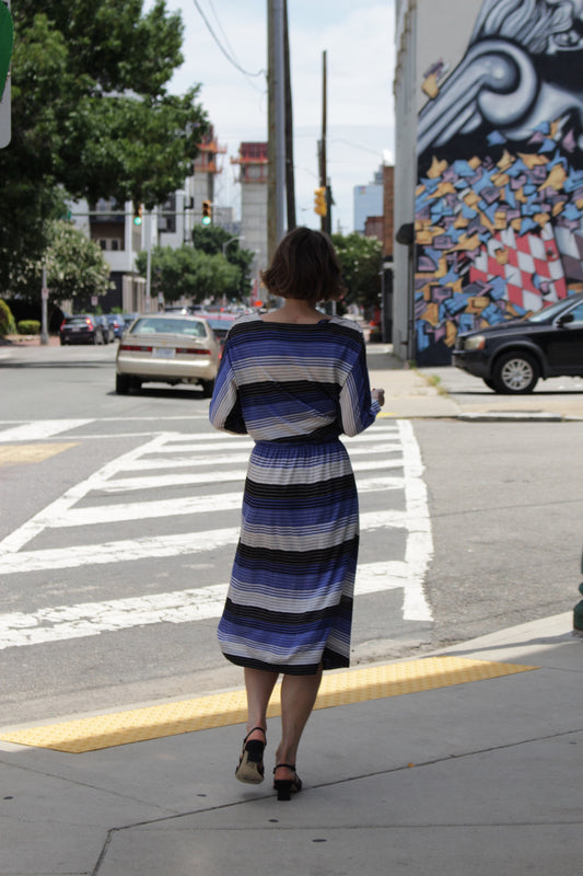 Christian Dior Striped Knit Skirt Set