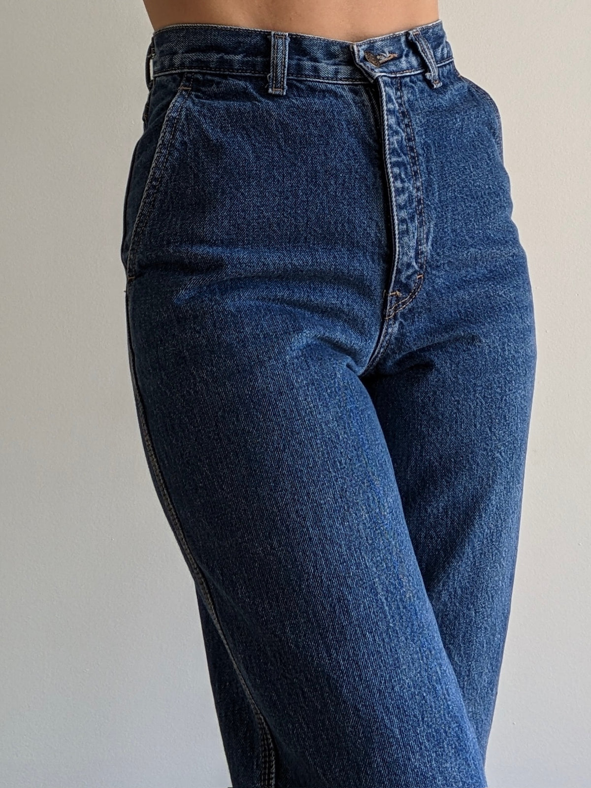 1970s Vintage Calvin Klein Dark Wash Denim