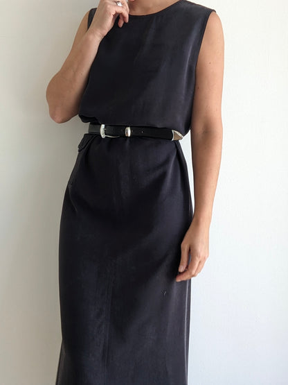 Vintage Faded Black Twilled Market Dress