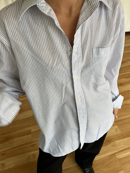 Vintage Christian Dior Pinstriped Button Down