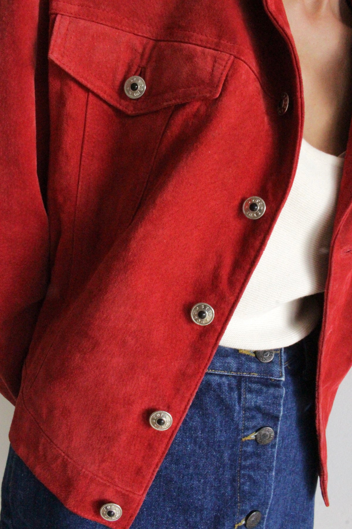 Vintage Cardinal Suede Jacket