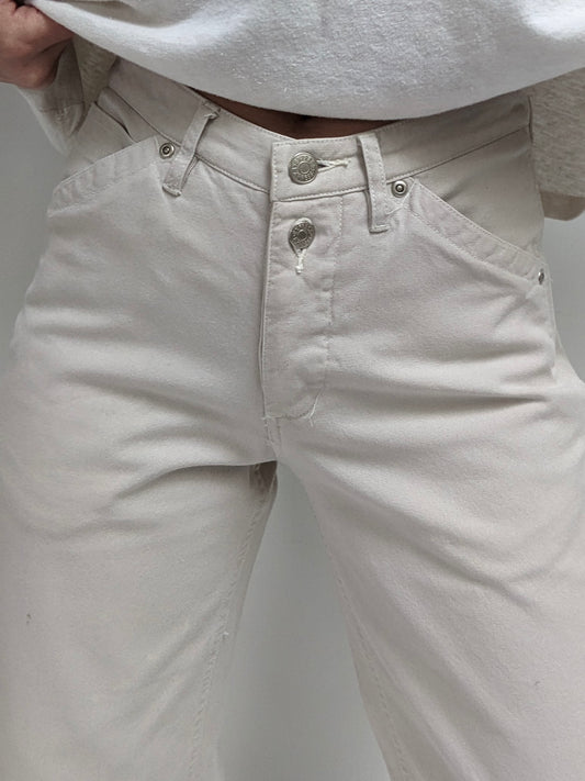 90s Khaki Cotton Wide Leg Pant