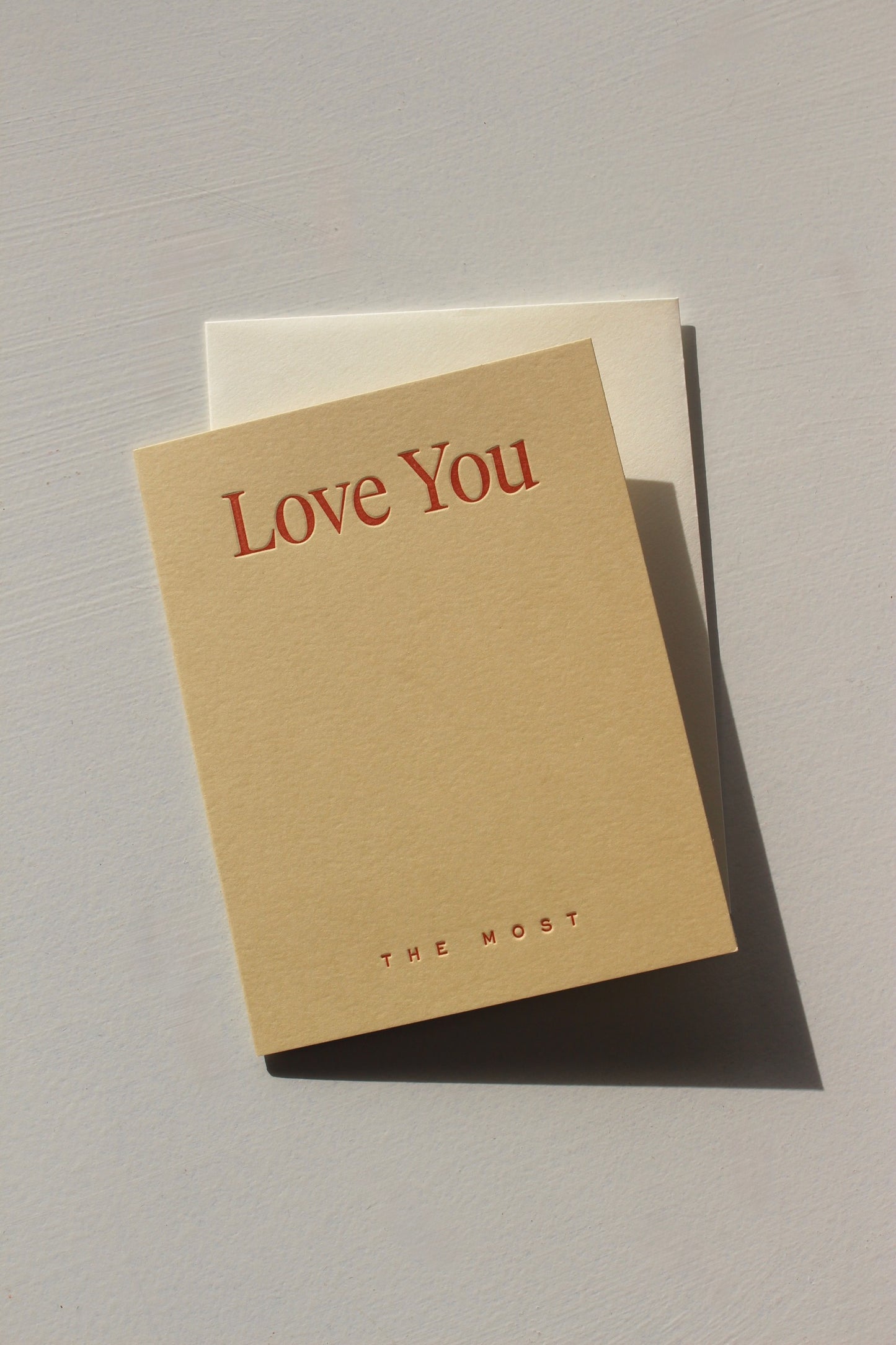 Love You The Most No. 33 Card