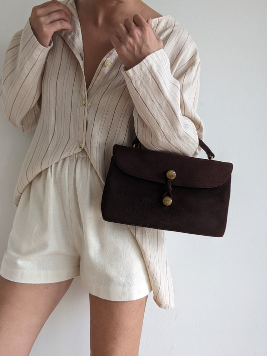 Vintage Bienen Davis Cocoa Handbag