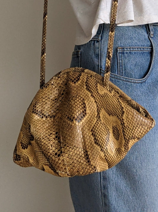 Incredible Vintage Genuine Snakeskin Purse